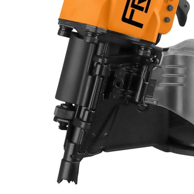 Image showing  3-1/2 in. 2nd Generation Pneumatic 15 Degree Coil Framing Nailer with Metal Belt Hook and 1/4 in. NPT Air Connector