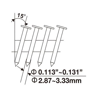 Image showing 6 th Freeman 3-1/2 in. 2nd Generation Pneumatic 15 Degree Coil Framing Nailer with Metal Belt Hook and 1/4 in. NPT Air Connector