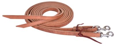 Reinsman 5/8 in. x 8 ft. Hermann Oak Split Rein with Ties and Snaps