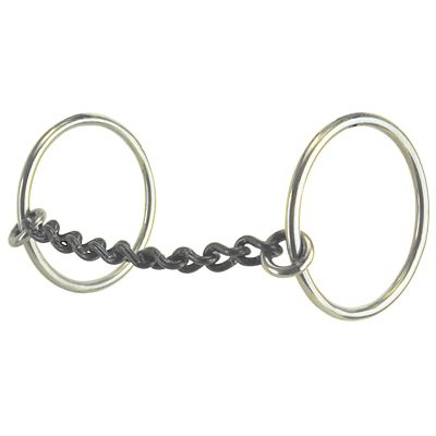 Reinsman 3 in. Medium Loose Ring Sweet Iron Bit, 3 in. Cheek, 5 in. Mouth, Stage A, 1/4 in.