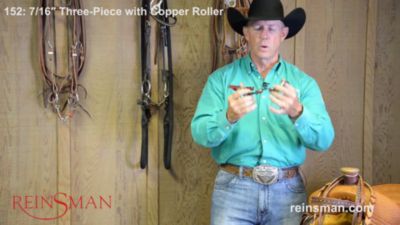 Image showing  Traditional Heavy Loose Sweet Iron Bit, 3 in. Cheek, 5 in. Mouth, Stage A, 152