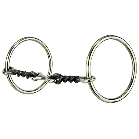 Reinsman 3 in. Medium Loose Ring Sweet Iron Bit, 3 in. Cheek, 5 in. Mouth, Stage A
