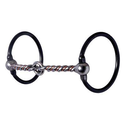 Reinsman 3 in. Black Tie Sweet Iron Dee Bit, 3 in. Cheek, 5 in. Mouth, Stage A