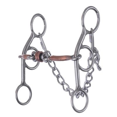 Reinsman 6 in. Sarah Rose McDonald Sweet Iron Gag Bit, 6 in. Cheek, 5-1/4 in. Mouth, Stage B