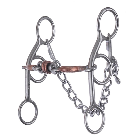 Reinsman 6 in. Shank Sarah Rose McDonald Sweet Iron Gag Bit, 6 in. Cheek, 5-1/4 in. Mouth, Stage B