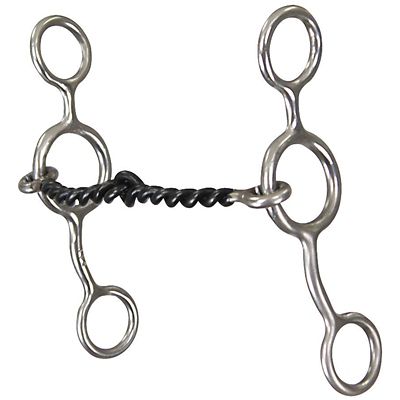 Reinsman 5 in. Shank Junior Cow Horse Sweet Iron Gag Bit, 5 in. Cheek, 5 in. Mouth, Stage B, 5/16 in.