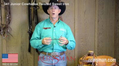 Image showing  5 in. Junior Cow Horse Sweet Iron Gag Bit, 5 in. Cheek, 5 in. Mouth, Stage B, 5/16 in.