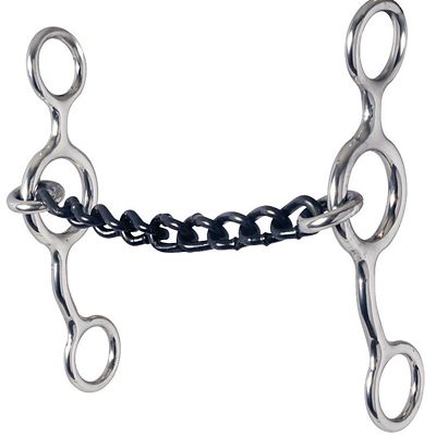 Reinsman 5 in. Shank Junior Cow Horse Sweet Iron Horse Bit, 5 in. Cheek, 5 in. Mouth, Stage B