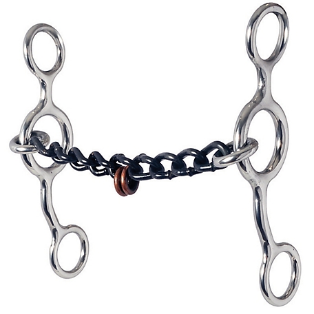 Reinsman 5 in. Junior Cow Horse Sweet Iron Gag Bit, 5 in. Cheek, 5 in. Mouth, Stage B