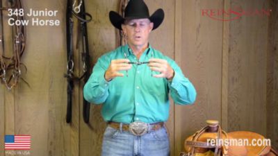 Image showing  5 in. Shank Junior Cow Horse Sweet Iron Gag Bit, 5 in. Cheek, 5 in. Mouth, Stage B, 3/8 in.