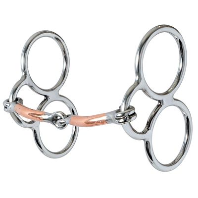 Reinsman 4.5 in. Gentle Guide Copper Gag Bit, 4-1/2 in. Cheek, 5 in. Mouth, Stage B