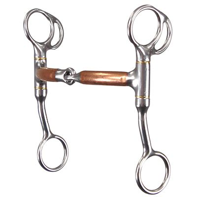 Reinsman 6 in. Copper Tom Thumb Bit, 6 in. Cheek, 5 in. Mouth, Stage B