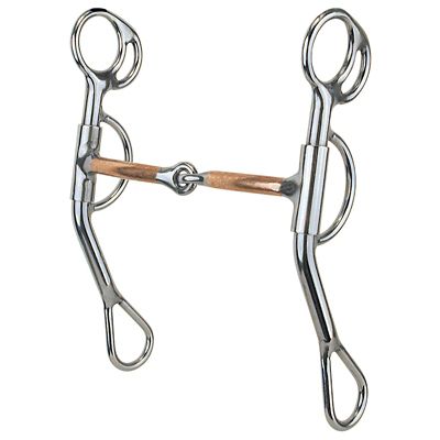 Reinsman 7 in. Reining Horse Copper Bit, 7 in. Cheek, 5 in. Mouth, Stage C