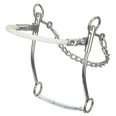 Reinsman 9 in. Shank Jim Warner Hackamore Bit, 9 in. Cheek, Stage E