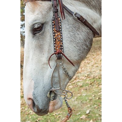 Image showing  7-1/2 in. Josey Banana Short Shank Sweet Iron Gag Bit, 7-1/2 in. Cheek, 5-1/2 in. Mouth, Stage C