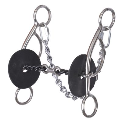 Reinsman 7 in. Shank Josey Mattie Sweet Iron Gag Bit, 7 in. Cheek, 5-1/2 in. Mouth, Stage C