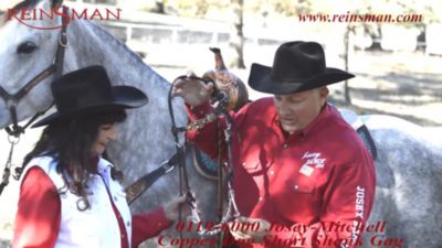 Image showing  7 in. 3 pc. Josey-Mitchell Sweet Iron Fast Gag Bit, 7 in. Cheek, 5-1/2 in. Mouth, Stage C