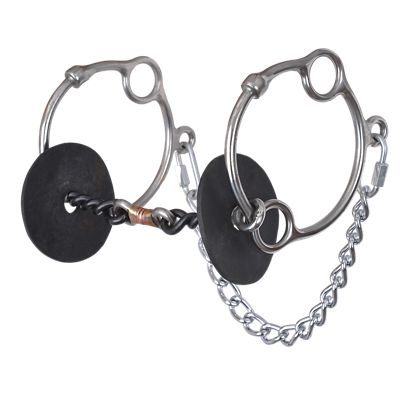 Reinsman 4 in. Josey-Mitchell Sweet Iron Short Stop Bit, 4 in. Cheek, 5-1/2 in. Mouth, Stage B