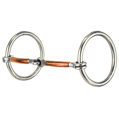 Reinsman 3 in. Traditional Heavy Loose Rings Copper Bit, 3 in. Cheek, 5-1/2 in. Mouth, Stage A