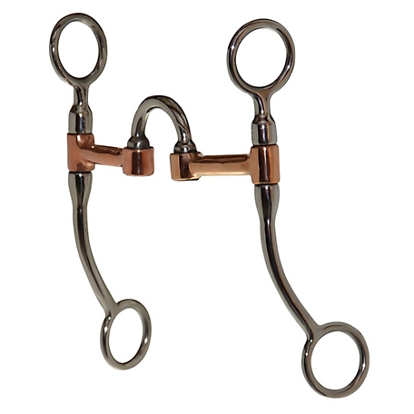 Diamond R 7.25 in. Shank Copper Correction Mouth Bit, 7-1/4 in. Cheek, 5 in. Mouth