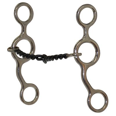 Diamond R 5 in. Junior Cow Horse Sweet Iron Gag Bit, 5 in. Cheek, 5 in. Mouth