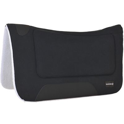 Diamond R Square Contour Fleece Canvas Saddle Pad