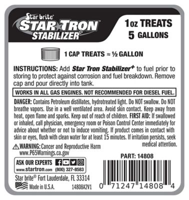 Image showing  8 oz. Stabilizer+ for Gasoline Storage