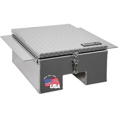 Buyers Products 22 in. x 12 in. Diamond Tread Aluminum In-Frame Truck Tool Box with Notched Bottom