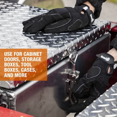 Image showing  6 in. Heavy-Duty Stainless Steel Adjustable-Grip Draw Latch