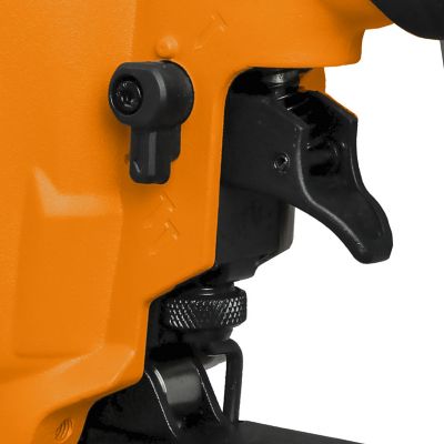 Image showing  2nd Generation Pneumatic 16 ga. 2-1/2 in. Straight Finish Nailer with Metal Belt Hook and 1/4 in. NPT Air Connector