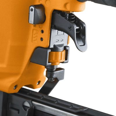 Image showing  2nd Generation Pneumatic 16-Gauge 2 in. Medium Crown Construction Stapler, Metal Belt Hook and 1/4 in. NPT Air Connector