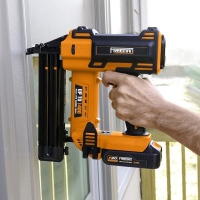 Image showing 6 th Freeman 18 ga. 2 in. 20 V Cordless Brad Nailer, Tool Only, 1,400 Shots/Charge