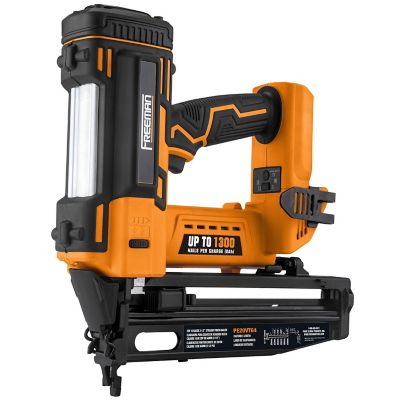 Freeman 20V Cordless 16 ga. 2-1/2 in. Straight Finish Nailer (Tool Only), 1,300 Shots per Charge