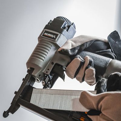 Image showing 7 th Numax 18-Gauge 2 in. Pneumatic 2-in-1 Brad Nailer and Stapler with Fasteners, 4,000 ct.
