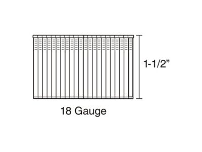 Image showing 7 th Freeman 1-1/2 in., 18 ga. Glue Collated Stainless Steel Brad Nails, 1,000 ct.