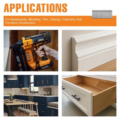 Image showing  16 ga. 2-1/2 in. Glue Collated Stainless Steel Straight Finish Nails, 1,000 ct.