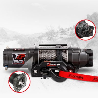 Image showing  12V ATV/UTV Electric Winch, 5,000 lb. Synthetic Rope