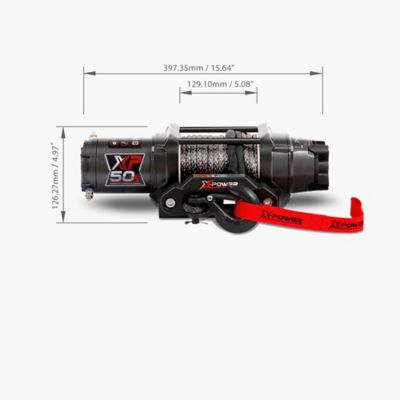 Image showing  12V ATV/UTV Electric Winch, 5,000 lb. Synthetic Rope