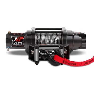 XPOWER 12V ATV/UTV Electric Winch, 4,000 lb. Steel Rope