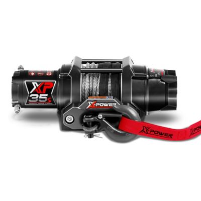 XPOWER 12V ATV/UTV Electric Winch, 3,500 lb. Synthetic Rope, Wireless Remote  at Tractor Supply Co.