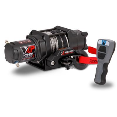 Image showing  12V ATV/UTV Electric Winch, 3,500 lb. Synthetic Rope, Wireless Remote