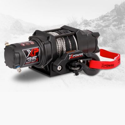 Image showing  12V ATV/UTV Electric Winch, 3,500 lb. Synthetic Rope, Wireless Remote