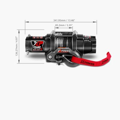 Image showing  12V ATV/UTV Electric Winch, 3,500 lb. Synthetic Rope, Wireless Remote