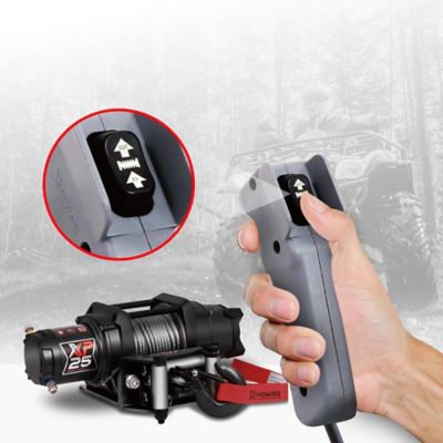 Image showing  12V ATV/UTV Electric Winch, 2,500 lb. Steel Rope