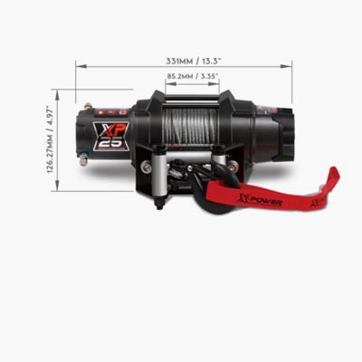 Image showing 6 th XPOWER 12V ATV/UTV Electric Winch, 2,500 lb. Steel Rope
