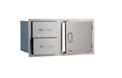 Bull Outdoor Products 30 in. Single Storage Door with 2 Drawers