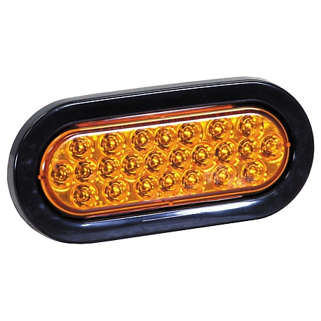 Buyers Products 6 in. Amber Oval LED Strobe Light