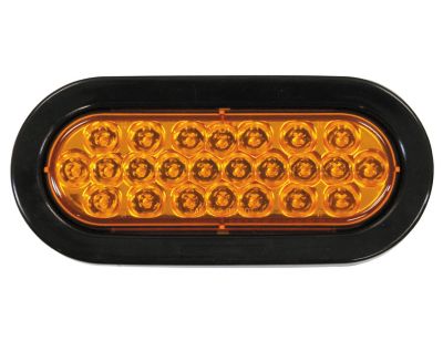 Image showing  6 in. Amber Oval LED Strobe Light
