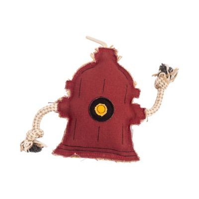 Image showing  Sustainable Fire Hydrant Canvas and Jute Dog Chew Toy