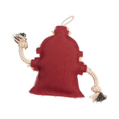 Image showing  Sustainable Fire Hydrant Canvas and Jute Dog Chew Toy